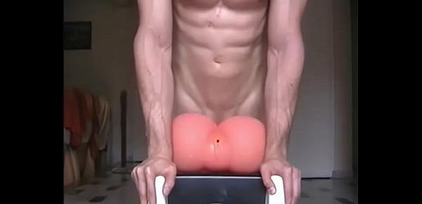  A sexy fit French hottle with sweet ass & tool pumps n dumps his pussy toy